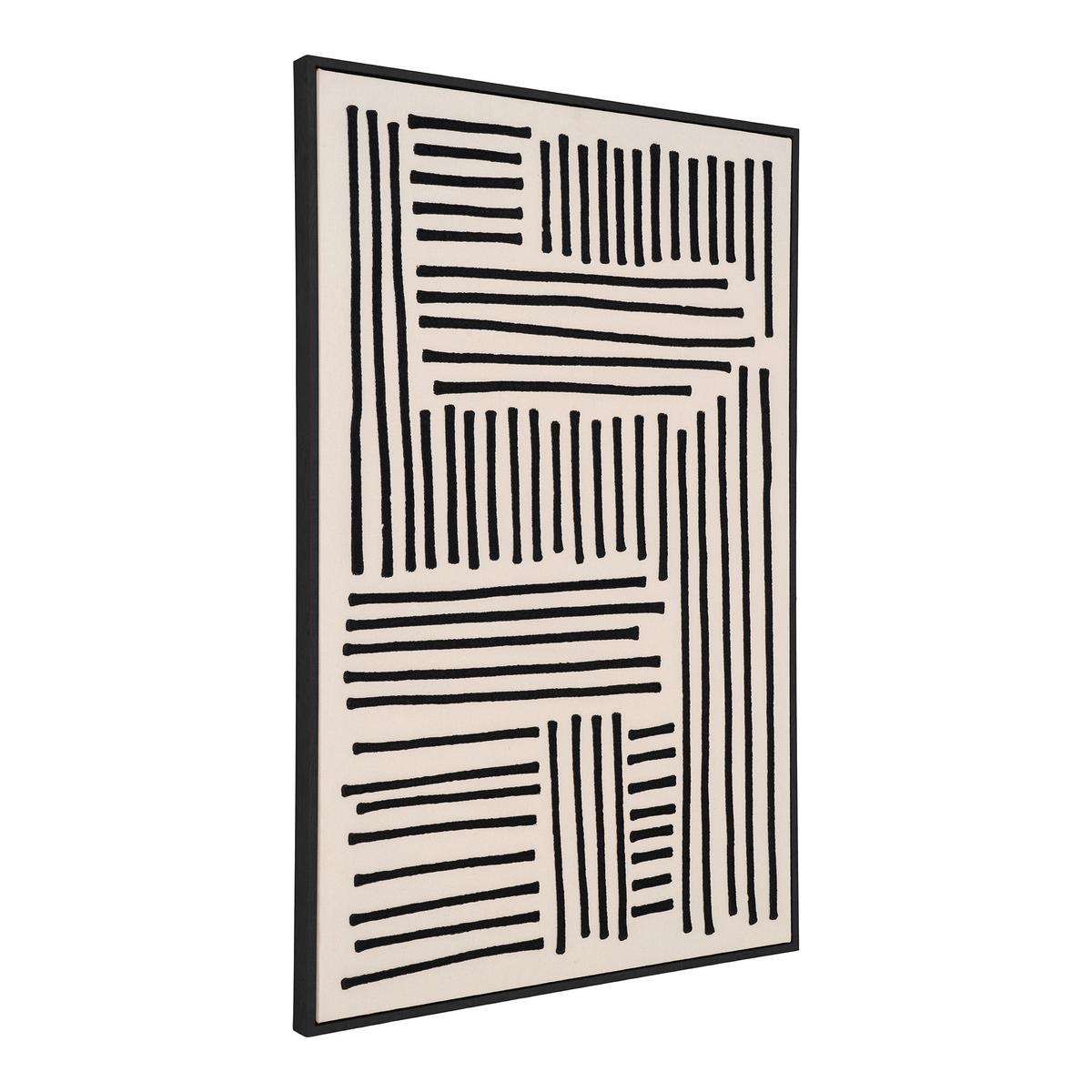 BILD Lipari Beige B: 60 cm - Beige/Schwarz, Design, Holzwerkstoff/Textil (60/90/4cm)