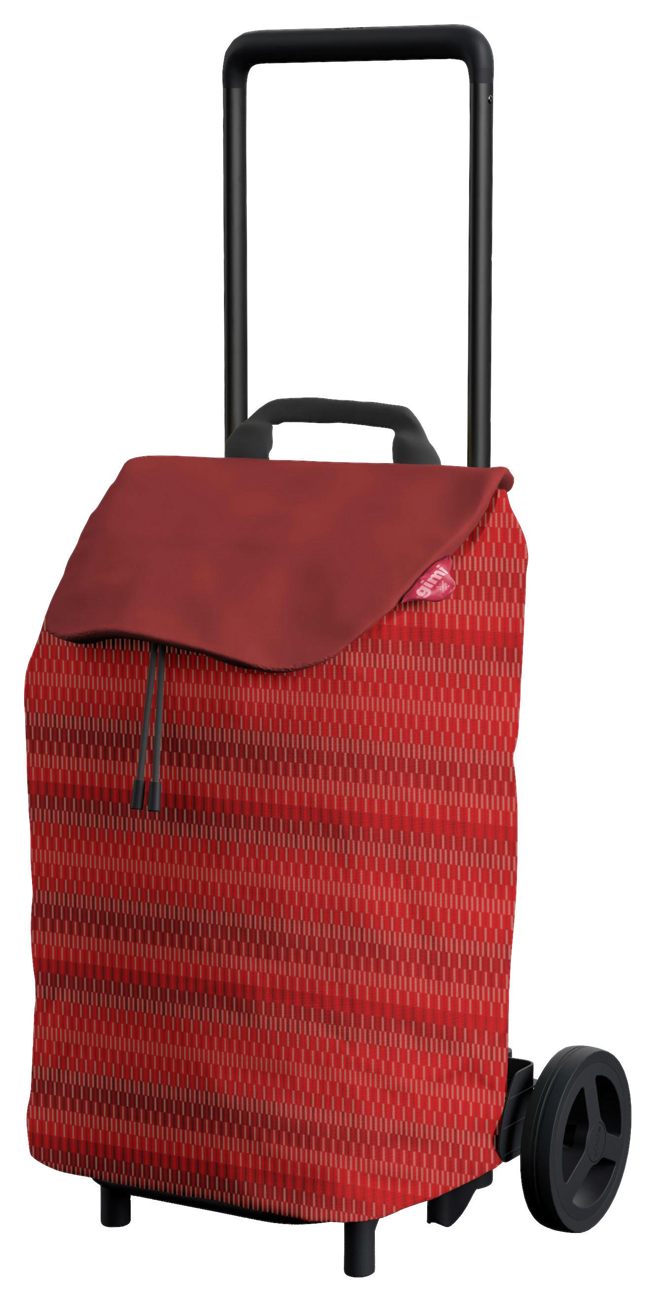 Einkaufstrolley Easy Rot/ Schwarz, Tasche Abnehmbar