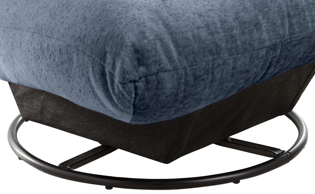 Relaxsessel Cremona Polyester Dunkelblau - Schwarz/Dunkelblau, Design, Textil (100/78/96cm) - Livetastic