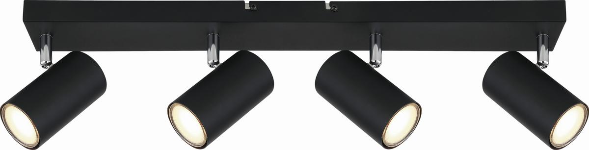 BODOVÉ SVÍTIDLO WITMO - černá, Moderní, kov (56/6/12cm) - Mömax