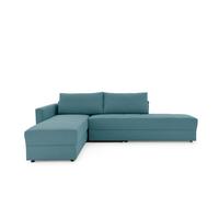 Ecksofa Looks IIi - Petrol/Schwarz, Design, Textil (287/229cm) - LOOKS by W.Joop