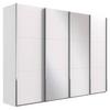 Schwebetürenschrank M. Spiegel 350cm Level 36a, Weiß - Weiß, Basics, Glas/Holzwerkstoff (350/216/65cm) - MID.YOU