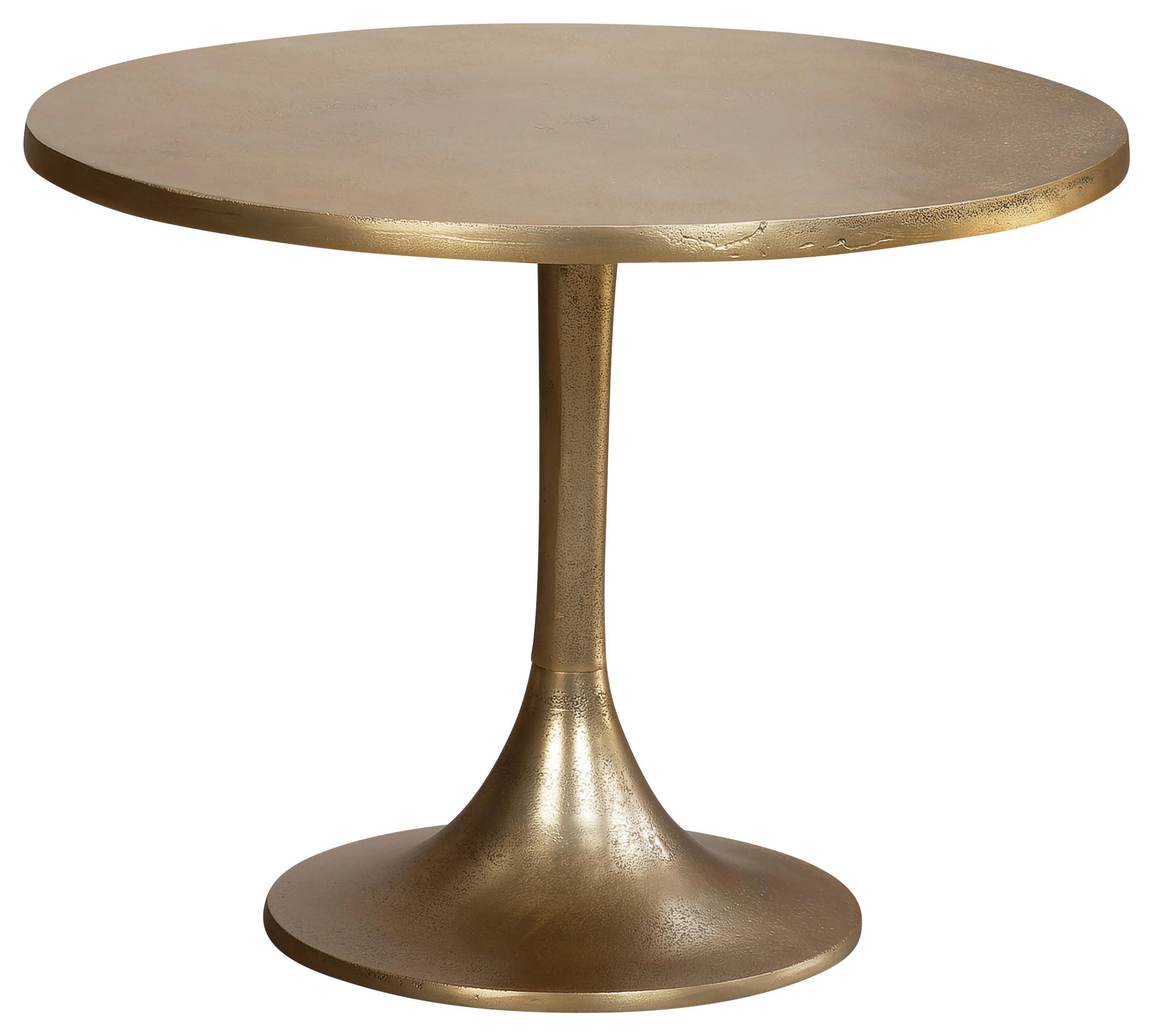 Couchtisch Goldfarben L: 60 cm - Goldfarben, Design, Metall (60/60/46,5cm) - MID.YOU