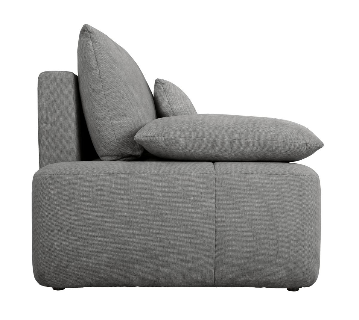 Schlafsofa Hello Lux 3Dl Grau B: 240cm - Schwarz/Grau, Design, Textil (240/93/108cm) - MID.YOU