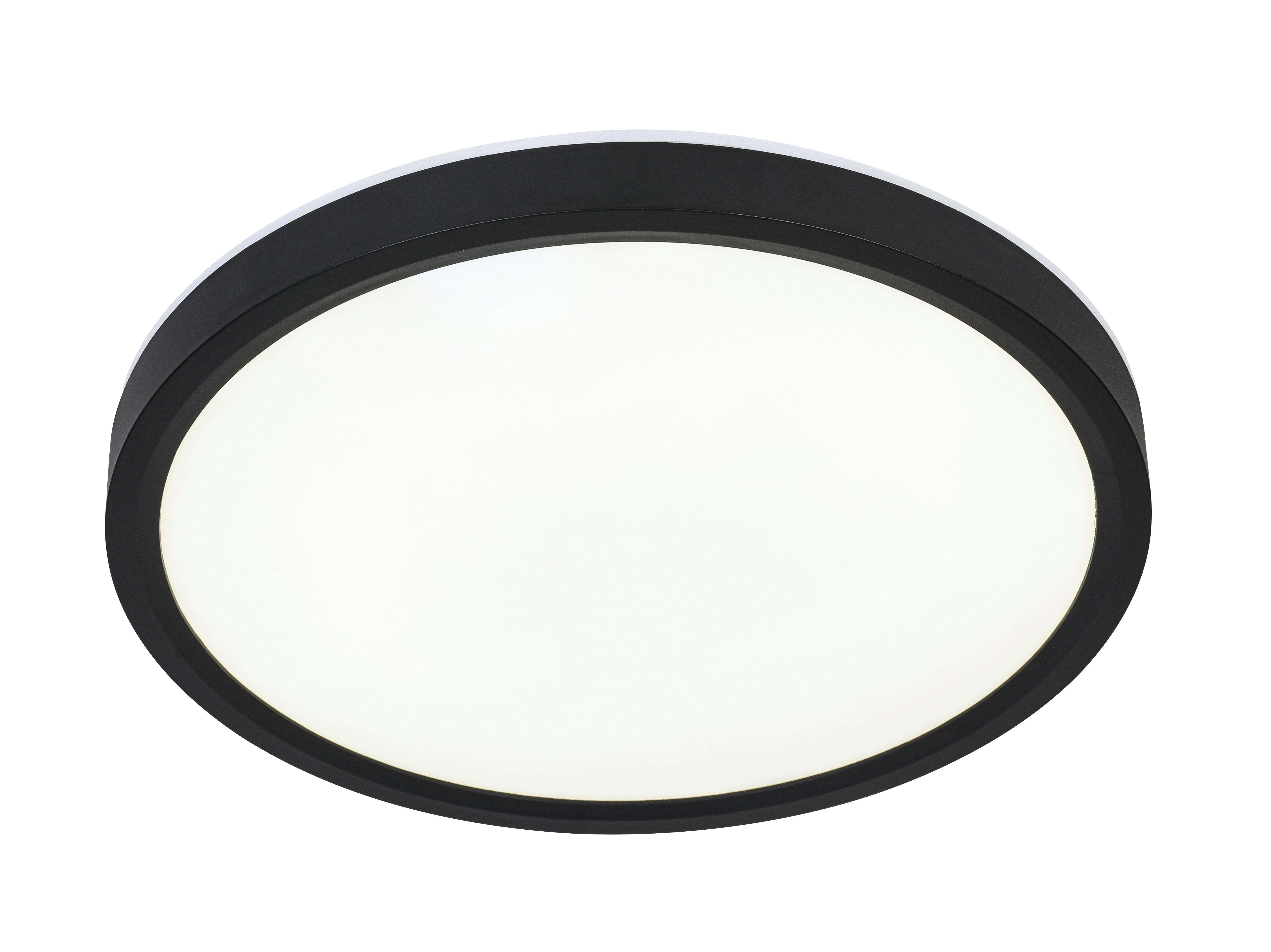 STROPNÉ LED SVIETIDLO TIR - čierna/biela, Modern, plast (30/2,5cm) - Mömax