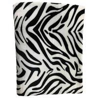 Kuscheldecke Safari Animalprint-Dessin 130x170 cm - Schwarz/Weiß, ROMANTIK / LANDHAUS, Textil (130/170cm) - James Wood