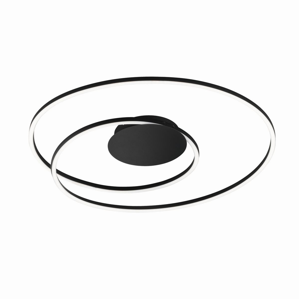 LED-Deckenleuchte 21280 Holy - Schwarz, Design, Metall (68/8cm) - Fischer & Honsel