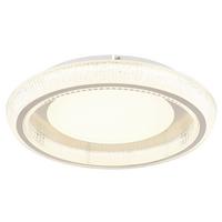 Led-deckenleuchte 48375-45 - Klar/Opal, Design, Kunststoff/Metall (50/8,5cm) - Globo