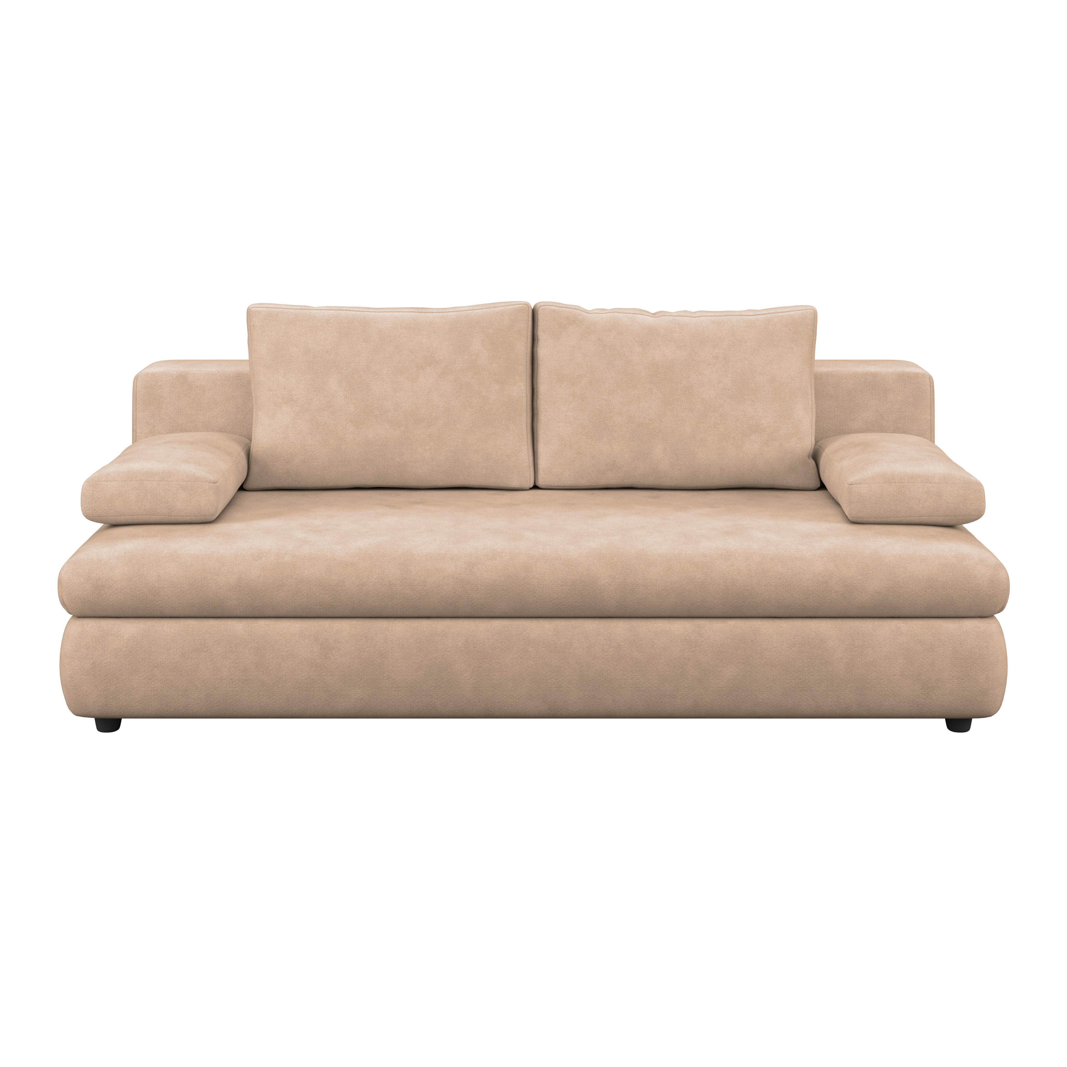 Schlafsofa Oslo Braun, Lf: 200x140 cm - Braun, Trend, Holz/Kunststoff (205/72/100cm)