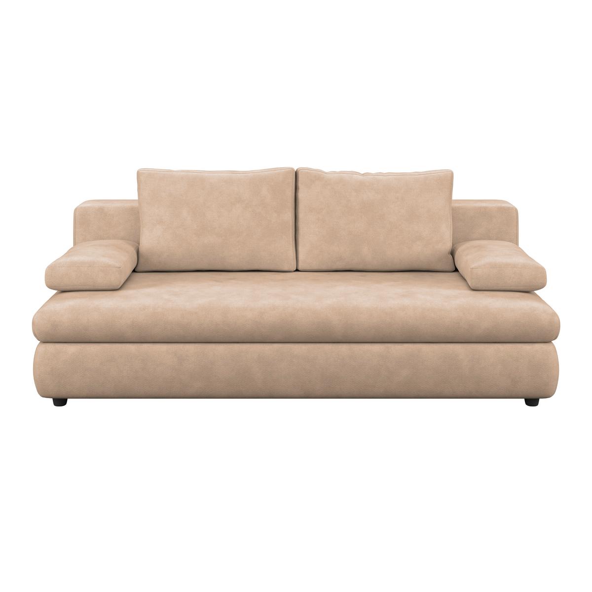 Schlafsofa Oslo Braun, Lf: 200x140 cm - Braun, Trend, Holz/Kunststoff (205/72/100cm)