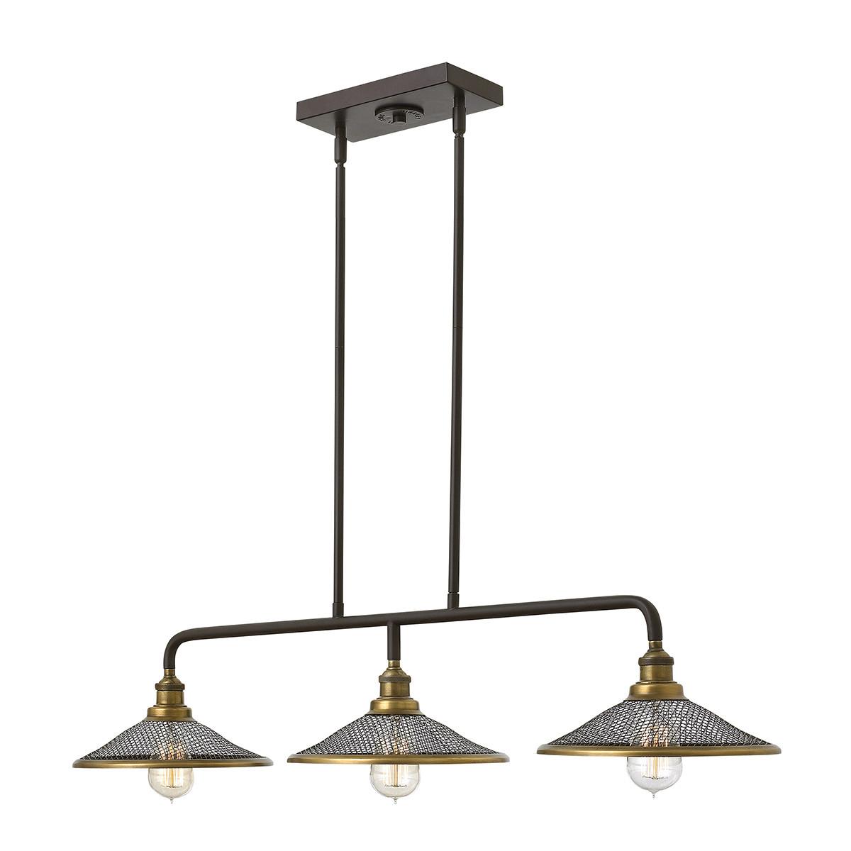 Hängeleuchte Rigby H: 17,8 Cm 3-Flammig - Bronzefarben, Basics, Metall (101.6/25,4/17,8cm) - Elstead Lighting