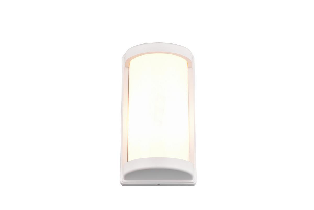 AUßENWANDLEUCHTE 10W, Weiß - Weiß, Design, Kunststoff/Metall (26,5/14,5/10cm)