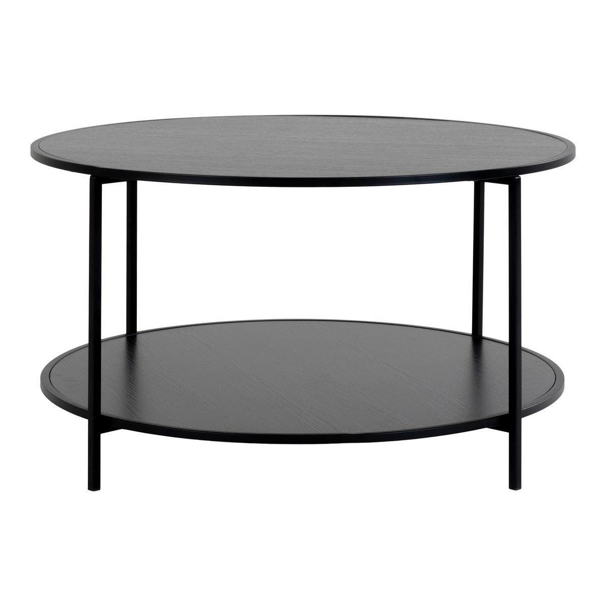 Couchtisch Vita Schwarz B: 80cm - Schwarz, Design, Holzwerkstoff (80/80/45cm) - MID.YOU
