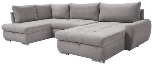 Ecksofa Canion - Chromfarben/Fango, Design, Textil (173/322/174cm) - Livetastic
