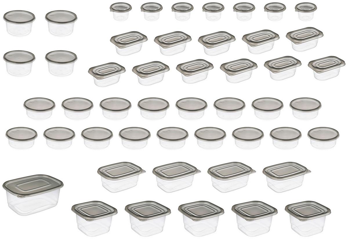 VORRATSDOSENSET MATTEO - Klar/Transparent, Basics, Kunststoff - Ondega