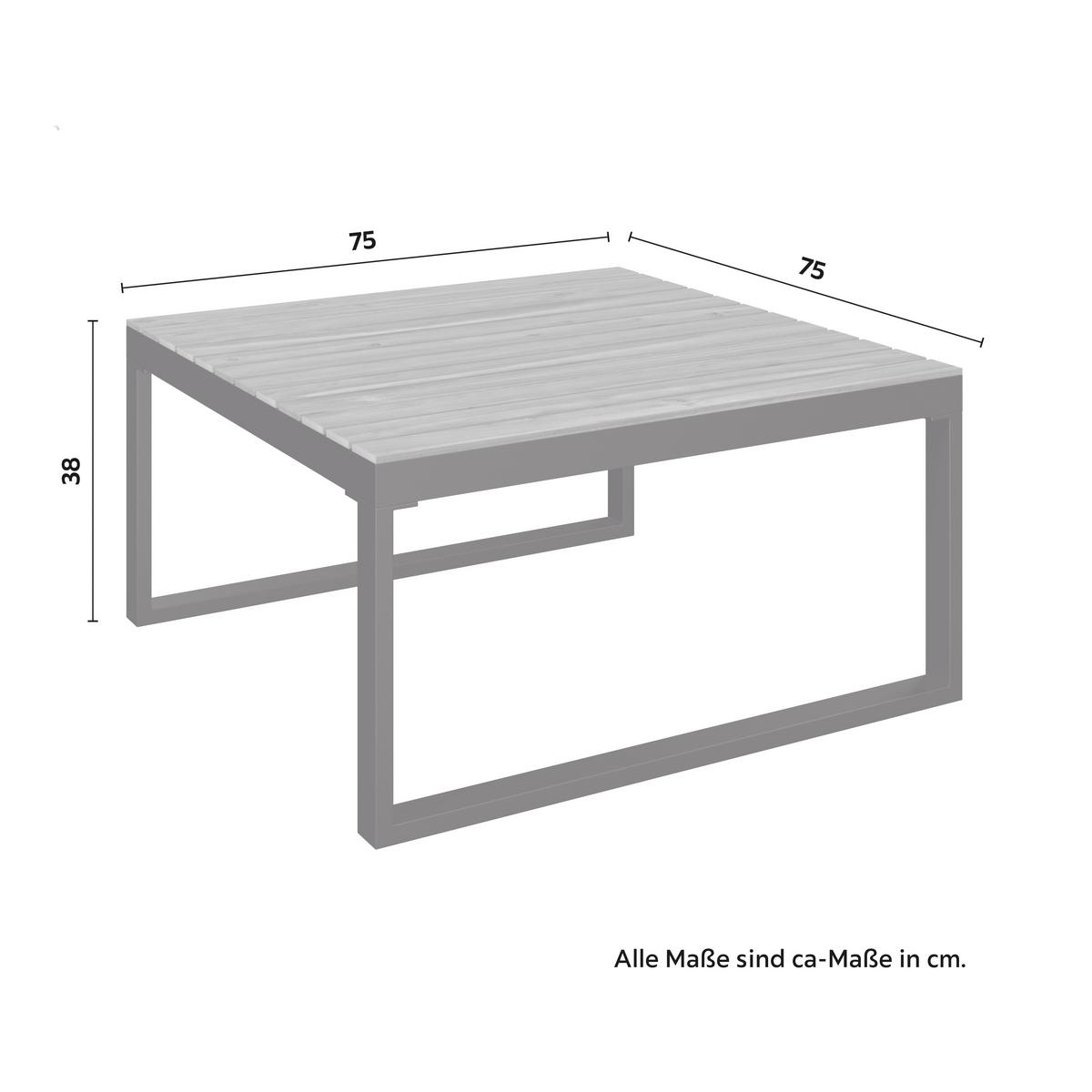 TERASOVÁ SEDACÍ SOUPRAVA ADRIANO - černá/krémová, Moderní, kov/dřevo - Bessagi Garden