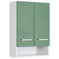 Hängeschrank Riga Weiß/Grün B: 50 cm - Weiß/Grün, MODERN, Holzwerkstoff (50/71/20cm) - Held