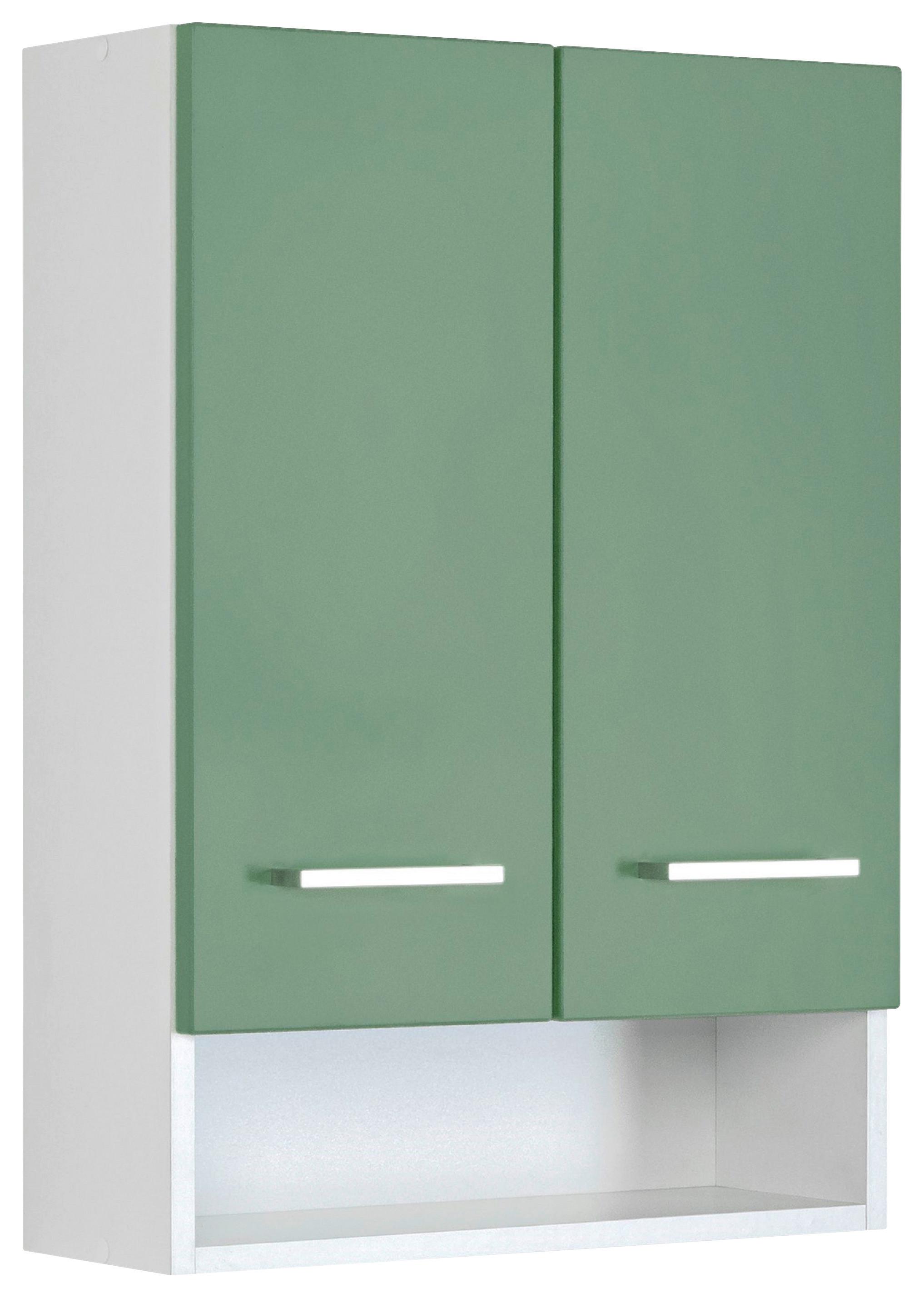 Hängeschrank Riga Weiß/Grün B: 50 cm