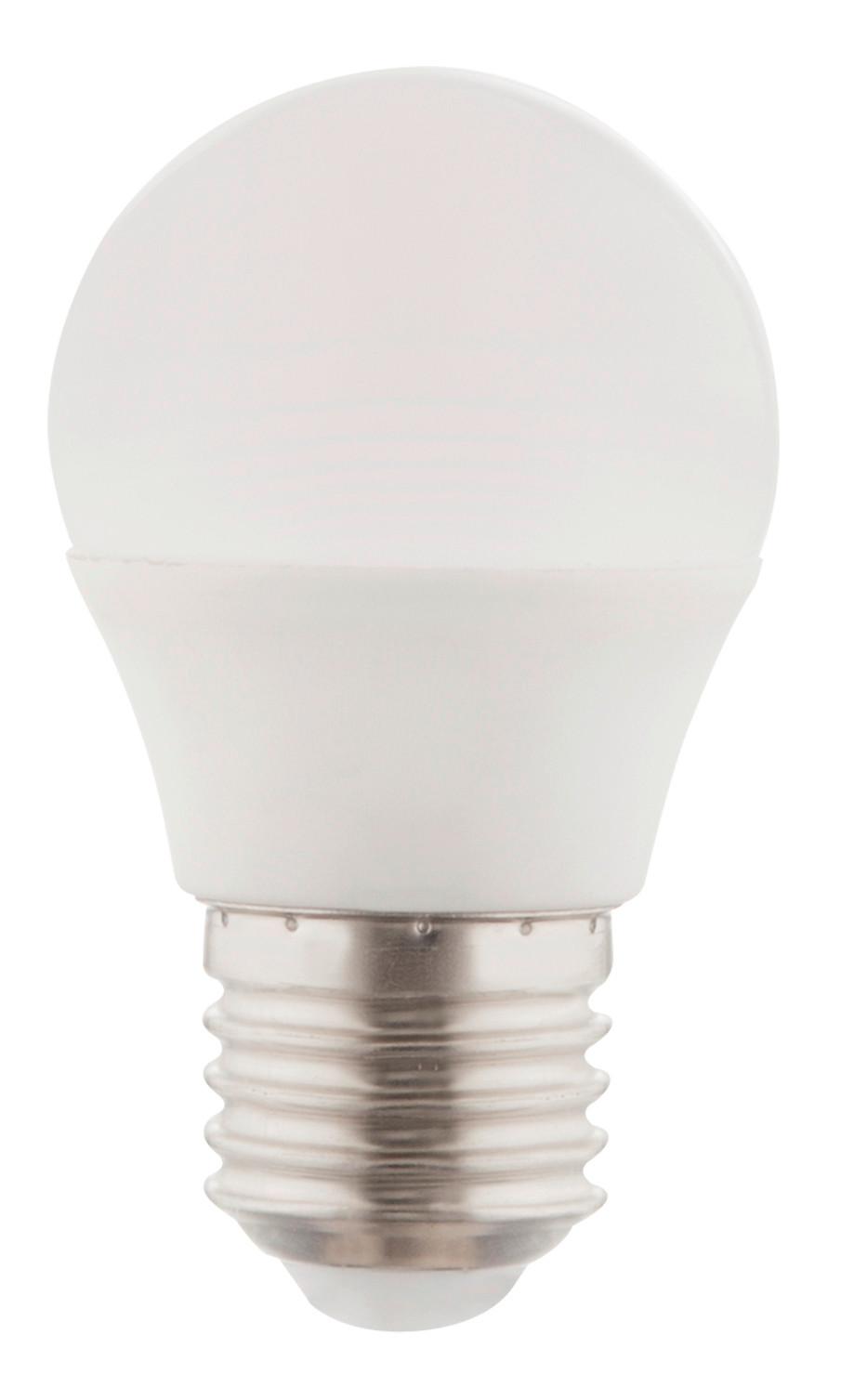 LED žárovka E27, 5W, ILLU, 230V - opál, plast (4,7/8,8cm)