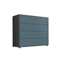Kommode 79 Cm Mailand Typ 3, Anthrazit - Anthrazit/Petrol, MODERN, Holzwerkstoff (79/73/33cm) - MID.YOU