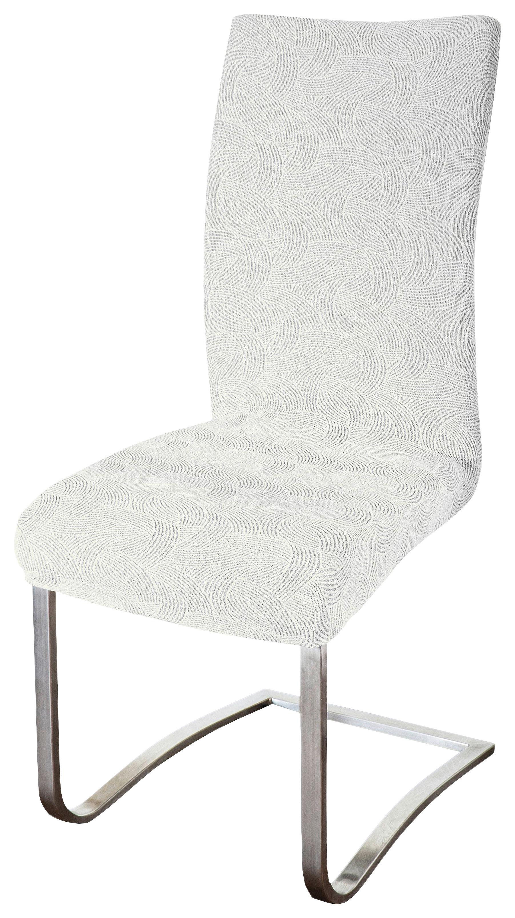 Stuhlhusse Angelina Creme 45x45 cm mit Gummiband