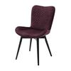 Stuhl Sarander Bordeaux - Bordeaux/Schwarz, Basics, Holz/Textil (58/88/67cm) - MID.YOU