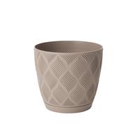 Obal na kvetináč GROW COMPLETE ECO 13 - šedohnědá, Konvenční, plast (12,8/11,1cm) - Mömax