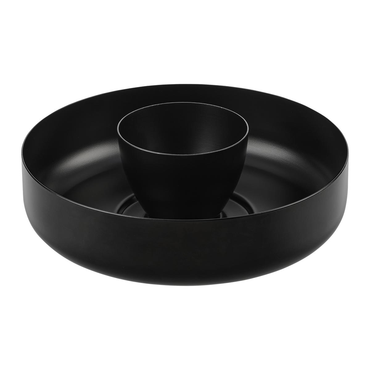 Misa na ovocie BETTY - čierna, Modern, kov (25/13cm) - Mömax