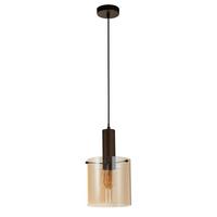 Hängeleuchte 88910-1mo - Bernsteinfarben, Design, Glas/Metall (20/35-120/20cm)