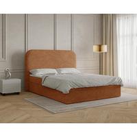 Boxbett London mit Topper 180x200 - Terracotta/Schwarz, MODERN, Holz/Kunststoff (180/200cm) - Livetastic