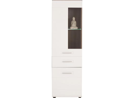 Vitrin Avensis - bronz szín/fehér, modern, fa (50/160/37cm) - LUCA BESSONI Vitrin Avensis - bronz szín/fehér, modern, fa (50/160/37cm) - LUCA BESSONI