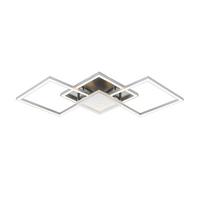 Led-deckenleuchte Tiziana - Chromfarben/Silberfarben, MODERN, Kunststoff/Metall (75cm) - Luca Bessoni