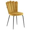 Stuhl-Set Limhamn - Gelb/Schwarz, Design, Textil/Metall (44.5/82.5/54cm) - Livetastic