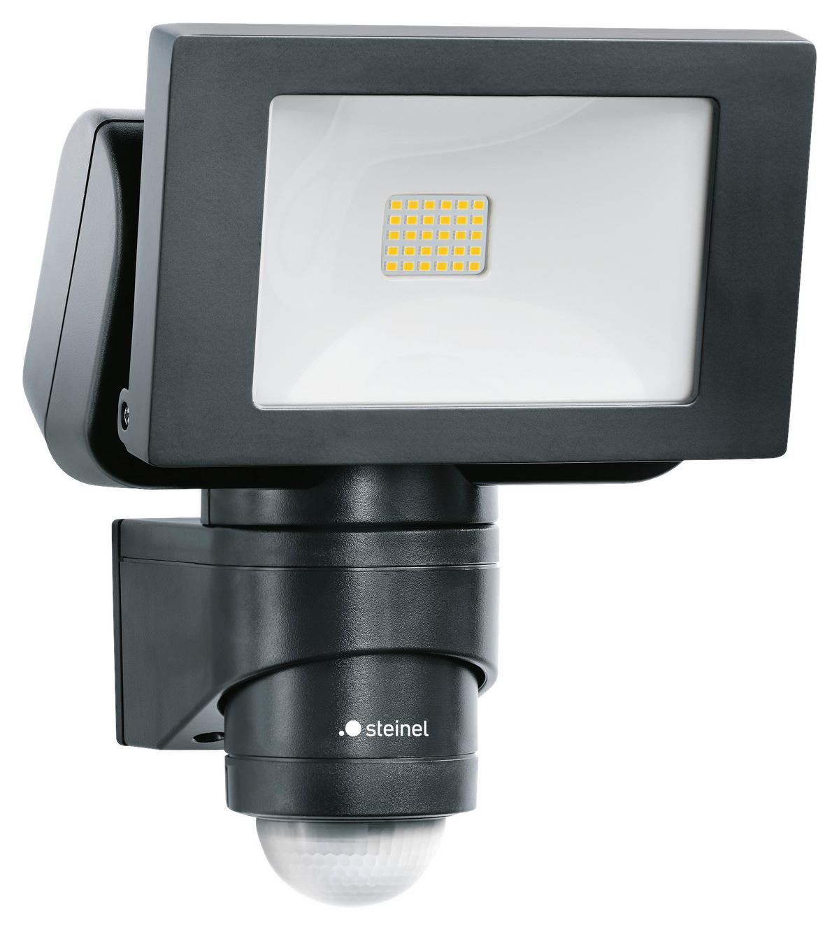 Led-strahler Ls 150 S Aluminium - Schwarz, Design, Metall (17,6/15,5/21cm) - Steinel