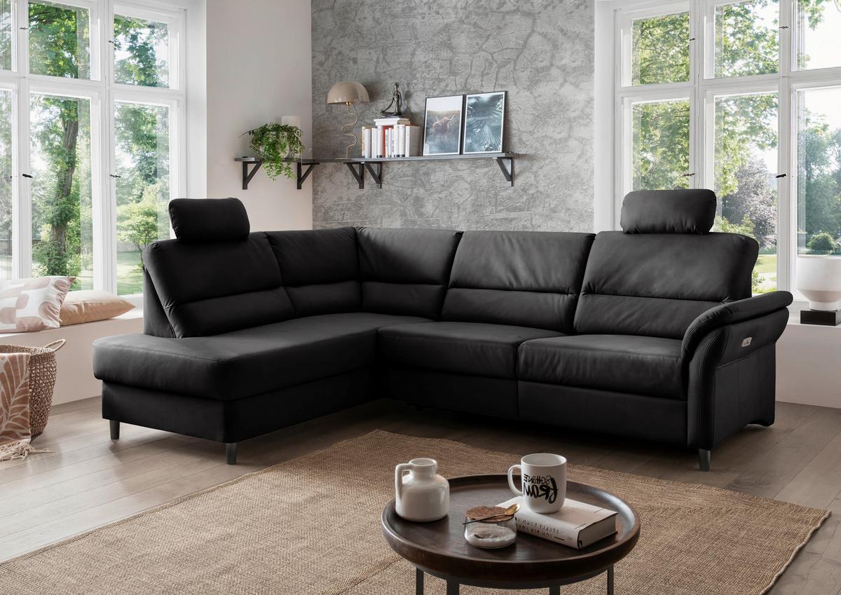 Ecksofa Cavoli, Schwarz S: 190x266 cm - Schwarz, MODERN, Textil (190/266cm) - Livetastic