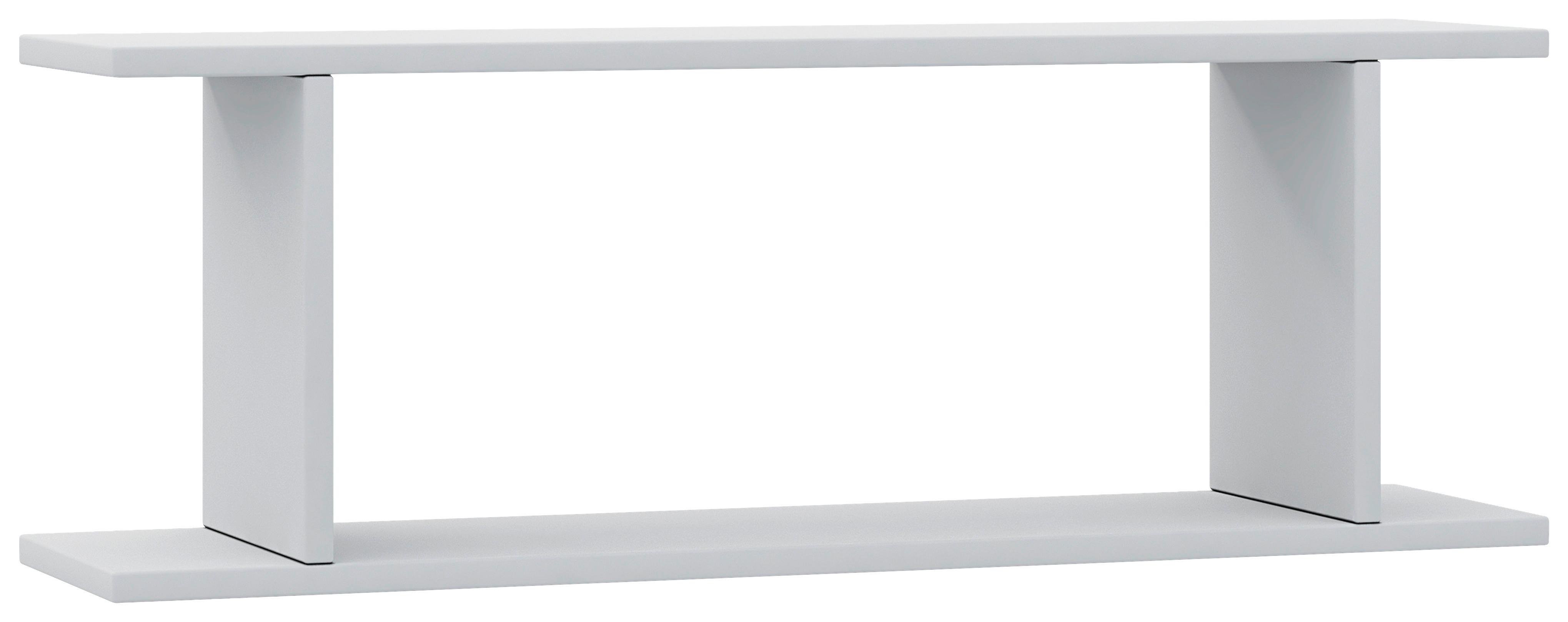 Wandregal Sirola Weiß B: 80 cm - Weiß, KONVENTIONELL, Holzwerkstoff (80/28/19,7cm) - MID.YOU