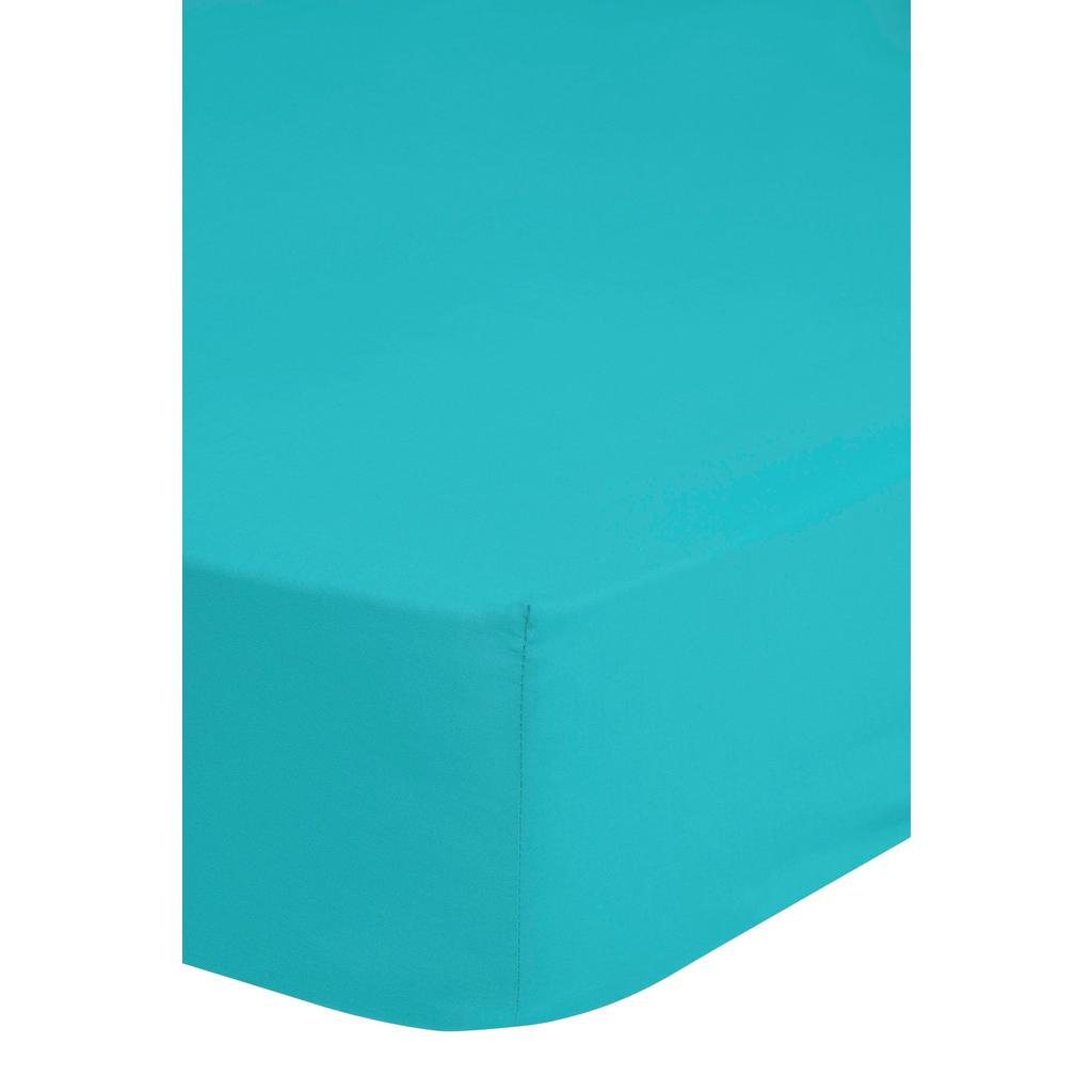 Spannleintuch Jersey Türkis 140x200 cm Baumwolle