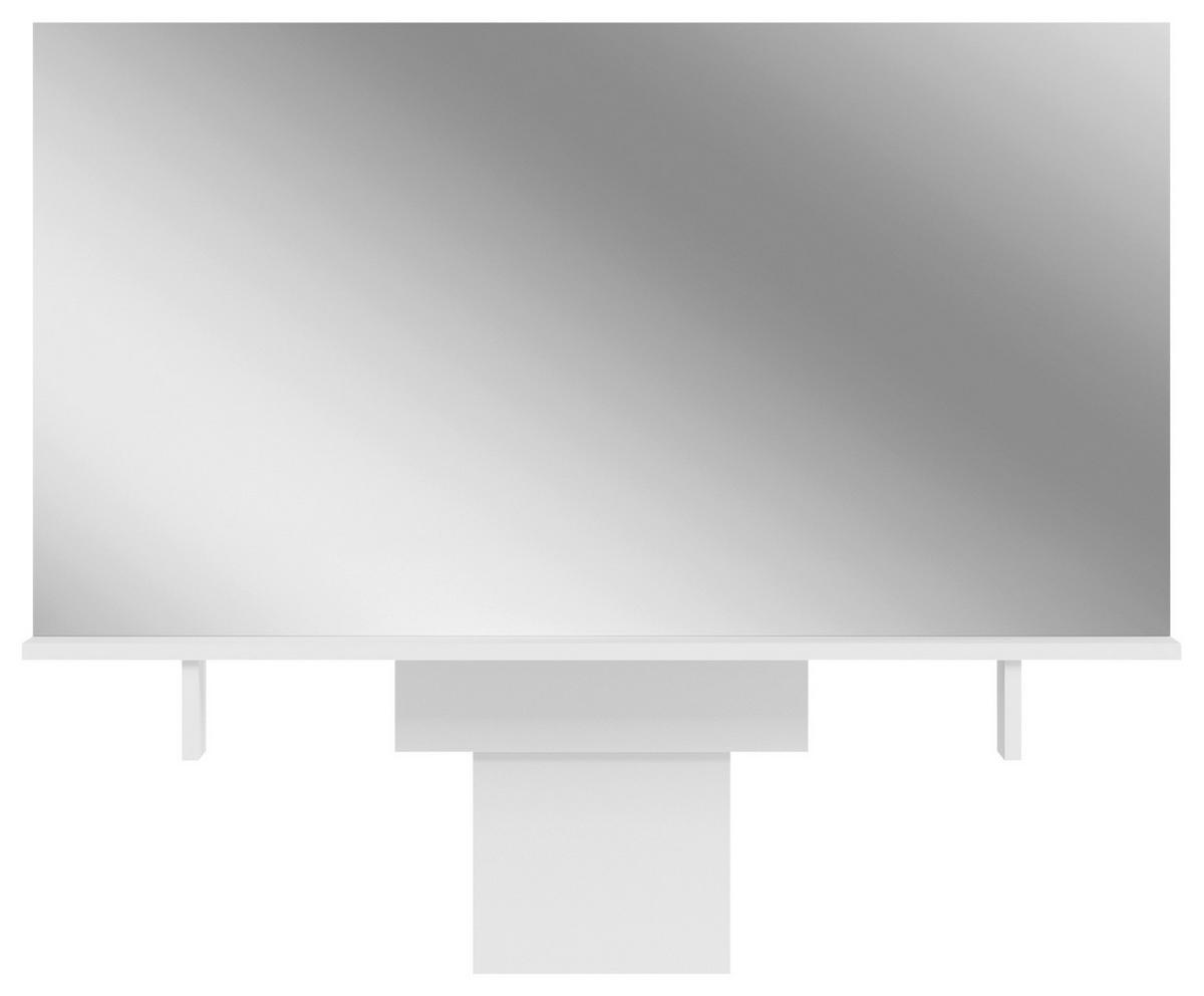 Spiegel Emma Weiß B: 110 cm - Weiß, Design, Glas/Holzwerkstoff (110/70/13cm) - MID.YOU