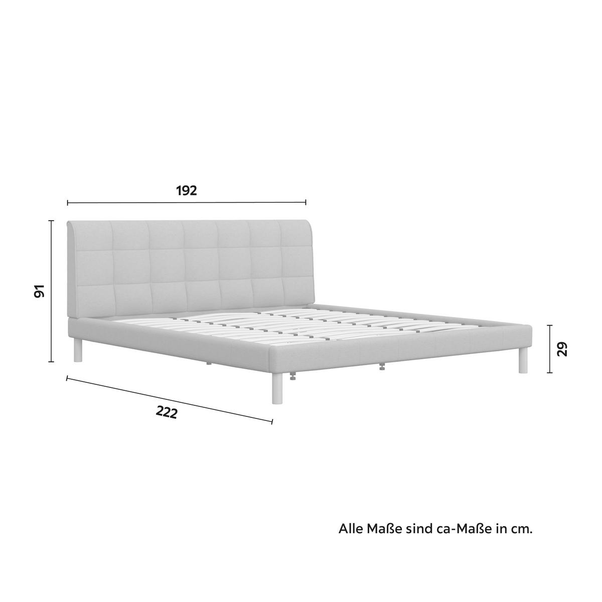 Čalouněná postel MARA 180x200 cm, šedobéžová - šedobéžová/přírodní barvy, Moderní, kov/dřevo (180/200cm) - Bessagi Home