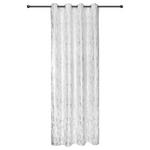 Vorhang Mit Ösen Elenore 140x245 cm Silber/Weiß - Silberfarben/Weiß, MODERN, Textil (140/245cm) - James Wood