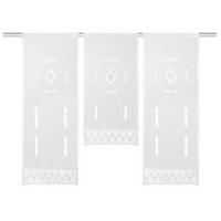 Kurzgardinenset Alegra - Weiß, KONVENTIONELL, Textil (30/80cm) - Schmidt W. Gmbh