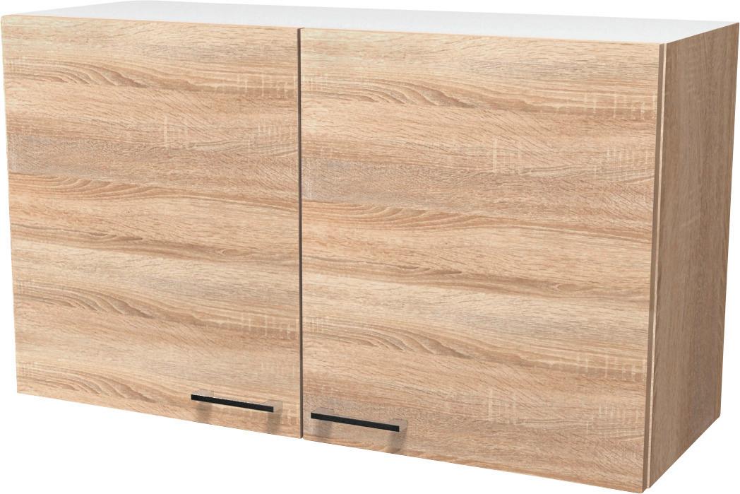 Kuchyňská Horní Skříňka Samoa H 100 - bílá/barvy dubu, Konvenční, kompozitní dřevo/plast (100/54/32cm)