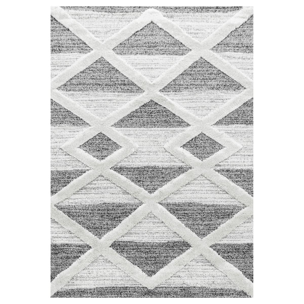 Tkaný koberec 120x170cm, sivá - sivá, Konventionell, textil (120/170cm)
