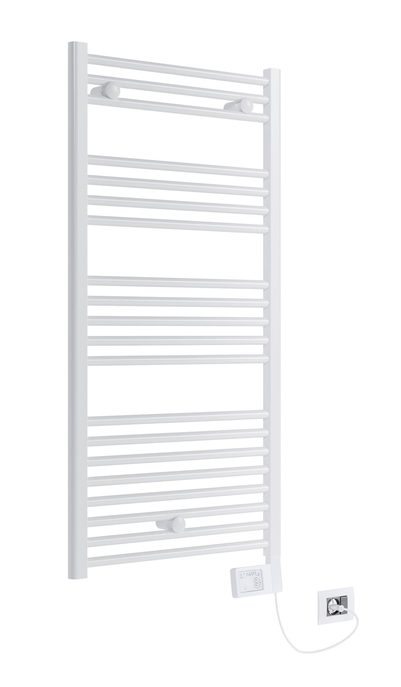Handtuchheizkörper Bozen BxL 60x120 cm Gerade 600 W - Weiß, Basics, Metall (60/120cm) - Sanotechnik