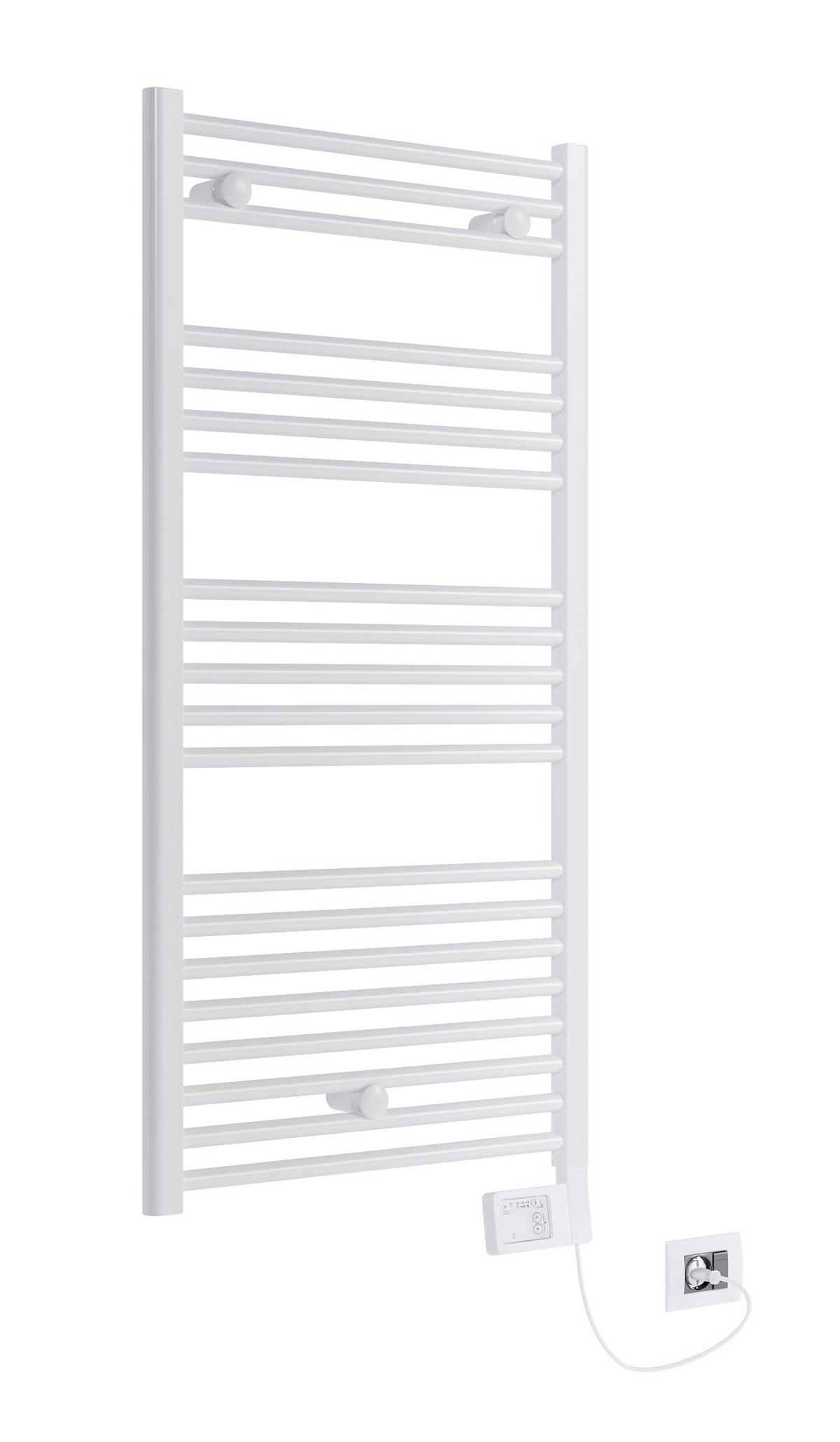 Handtuchheizkörper Bozen BxL 60x120 cm Gerade 600 W - Weiß, Basics, Metall (60/120cm) - Sanotechnik