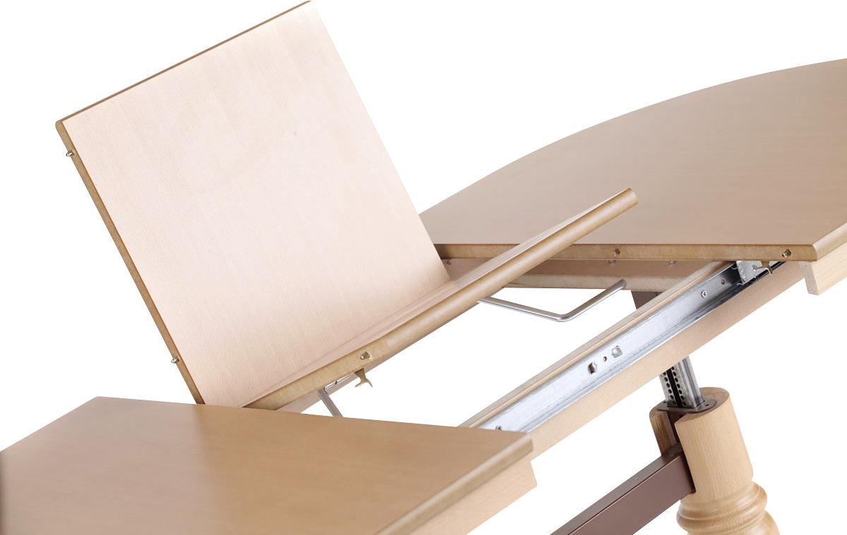 Couchtisch höhenverstellbar + Ausziehbar Ramsau, Buchefarben - Buchefarben, Design, Holz/Holzwerkstoff (120-160/75/56-72cm) - MID.YOU