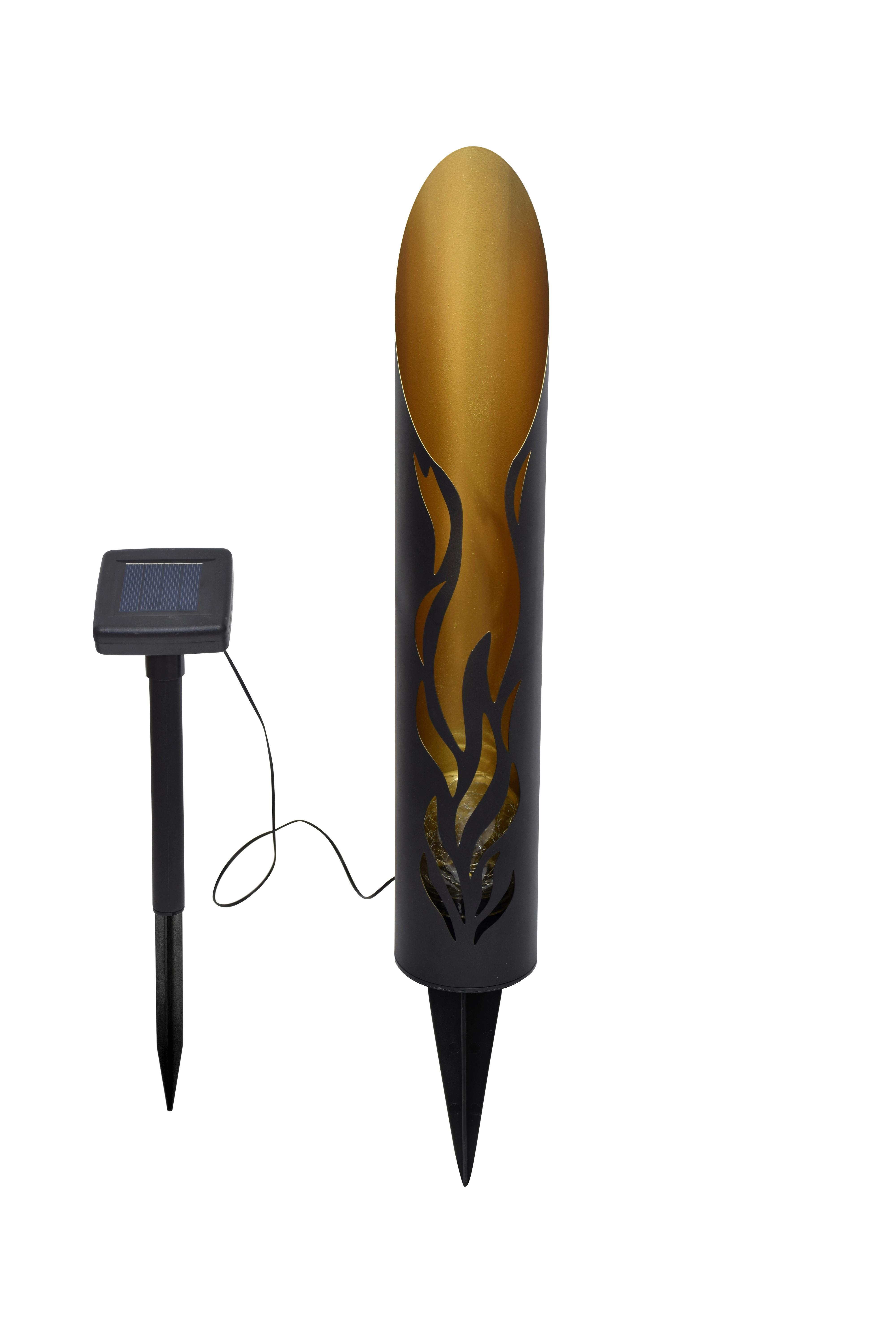 Levně Solární Svítidlo Flako, V:ca 49,5cm,černá