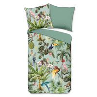 Wendebettwäsche Igandi Grün 155x220 cm - Grün, Natur, Textil (155/220cm)