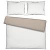 Povlečení Twill XXL, 2x70/90 200/220cm - bílá/béžová, Moderní, textil (200/220cm) - Mömax