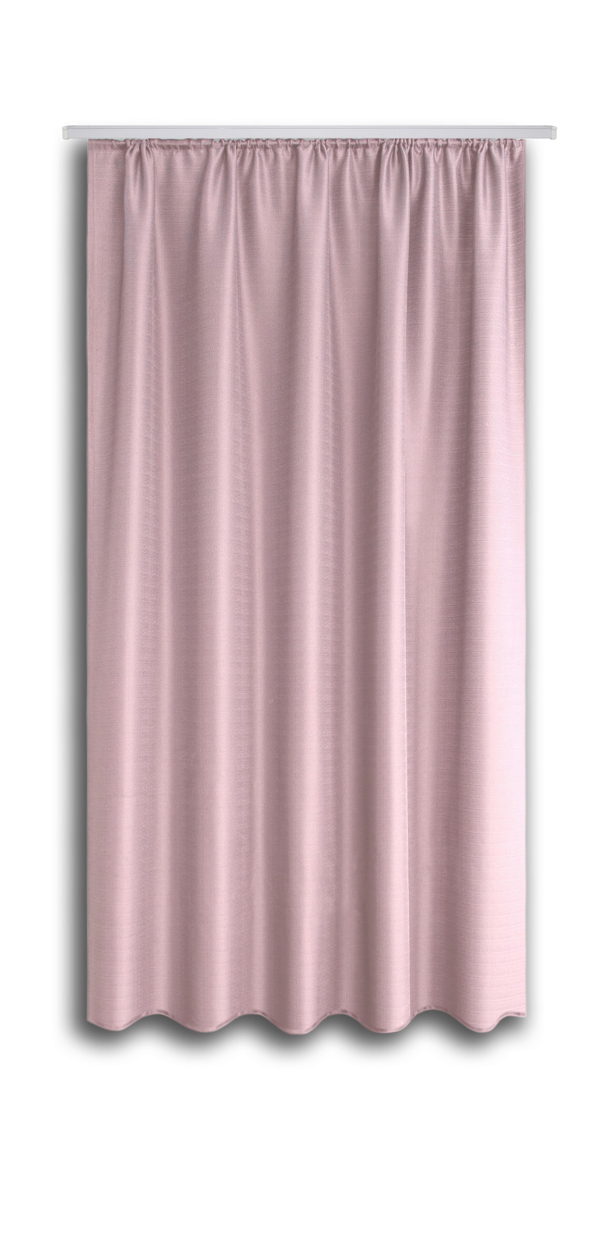 Vorhang mit Band Ben II 135x175 cm Rosa - Rosa, KONVENTIONELL, Textil (135/175cm) - Ondega